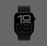 Apple/蘋果 Watch Series 10 智能手表GPS款42毫米亮黑色鋁金屬表殼濃墨色回環(huán)式運(yùn)動(dòng)表帶MX1Q3CH/B 曬單實(shí)拍圖