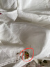 茵曼甜美刺繡蕾絲拼接露肩掛脖背心2025夏季女裝新款寬松無袖上衣 白底印花 M 曬單實拍圖
