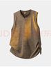 nasawassup官方潮牌聯(lián)名背心男夏季美式復(fù)古V領(lǐng)無袖t恤純色運動男士坎肩上衣 咖啡色 L （建議125-145斤） 曬單實拍圖
