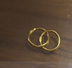 中銀鑫行黃金素圈耳環(huán)光面999足金圓形耳飾養(yǎng)耳純金黃金養(yǎng)耳洞 小號耳釘一對（克重多退少補(bǔ)） 約1g 曬單實(shí)拍圖
