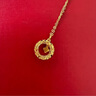 周六福黃18K金項(xiàng)鏈彩金四葉草項(xiàng)鏈七夕禮物送女友C0614120約1.63-1.93g 曬單實(shí)拍圖