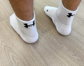 安德瑪（Under Armour）襪子夏季【3雙】籃羽毛球運(yùn)動(dòng)襪男女跑步中筒薄款防臭毛巾短棉襪 曬單實(shí)拍圖
