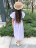 皮爾卡丹（pierre cardin）女大童夏裝連衣裙2025新款少女學生公主長裙子女孩雪紡沙灘裙夏季 紫色 170 【建議咨詢客服再定尺碼】 曬單實拍圖