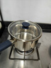 雙立人（ZWILLING）奶鍋湯鍋不銹鋼嬰兒輔食鍋泡面鍋煮面烹飪通用鍋具SILVER銀光系列 不銹鋼奶鍋+蒸籠 18cm 曬單實(shí)拍圖