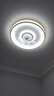 ARROW箭牌照明 風(fēng)扇燈led吸頂臥室燈現(xiàn)代簡約靜音電扇燈中山燈具 白色 50CM64W【智能+搖頭+強(qiáng)風(fēng)】 曬單實(shí)拍圖