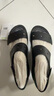 卡駱馳crocs布魯克林厚底涼鞋4U沙灘鞋|210676 黑色-001  39 (250mm)  曬單實拍圖