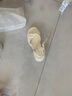 紅蜻蜓不累腳休閑涼鞋女夏季百搭氣質(zhì)舒適增高厚底女鞋WLK24253 米色 37 曬單實拍圖