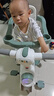 貝趣兒童三輪車1-3歲腳踏車寶寶遛娃神器嬰兒推車溜溜車三合一手推車 【安全護(hù)欄+靠背+轉(zhuǎn)向手推桿】 綠 推騎兩用0-6歲溜娃小孩自行車 曬單實(shí)拍圖