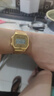 卡西歐（CASIO）手表 經(jīng)典小方塊小金表 電子表時(shí)尚ins復(fù)古男表女表情侶 A168WG-9WDF 曬單實(shí)拍圖