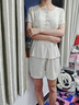 浪莎帶胸墊月子服夏薄款產(chǎn)后孕婦夏季莫代爾冰絲哺乳睡衣產(chǎn)婦家居服 半白春泥【涼爽一夏】 26118 L 建議100-120斤 曬單實(shí)拍圖