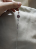 XUPING旭平首飾S合金【晶藤花絡(luò)】ins簡約手鏈女生日常送生日禮物 紫羅蘭色 約17+3cm 曬單實拍圖