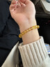 中國黃金（CHINA GOLD）金發(fā)晶黃水晶手串女轉(zhuǎn)運(yùn)珠黃晶手鏈七夕情人節(jié)禮物送女朋友老婆 高品質(zhì)黃水晶手串4mm 曬單實拍圖