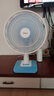 美的（Midea）臺式電風(fēng)扇七葉柔風(fēng)輕音臥室宿舍廣角遠(yuǎn)距交流定頻臺扇辦公室桌面節(jié)能省電搖頭小型電扇 FGAU40D 曬單實拍圖