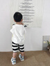 G.DUCKKIDS小黃鴨童裝男女童套裝夏季兒童衣服一歲寶寶卡通熊貓短褲兩件套夏 黑色 90 建議1~2歲【 80-90cm】 曬單實拍圖