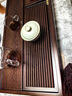 非洲黑烏檀木茶盤家用茶托整塊天然實(shí)木茶臺(tái)大小號(hào)功夫茶具長(zhǎng)方形 烏檀木風(fēng)華60*30*4.5CM 曬單實(shí)拍圖
