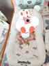 imomoto嬰幼兒趴睡枕斜坡墊喂奶神器護(hù)脊柱0-6個月寶寶床中床趴睡神器 小熊威爾 【海綿內(nèi)膽0-30°調(diào)節(jié)】 曬單實拍圖