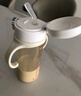 WOIBABY適配貝親直飲吸管奶瓶配件學(xué)飲吸管水杯蓋寬口徑手柄三代通用 白色（12個(gè)月+）吸管彈力杯蓋+手提繩 曬單實(shí)拍圖