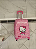 凱蒂貓hellokitty兒童行李箱凱蒂貓卡通旅行箱男女孩kt拉桿箱寶寶登機箱Kitty紅字款、18寸 曬單實(shí)拍圖