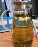 憶壺茶（YIHUTEA）玻璃杯涼水壺耐熱耐高溫帶把冷水壺大容量加厚家用大型劃過(guò)茶水壺 【大容量】逸居涼水壺 1900ml 曬單實(shí)拍圖