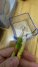 得力（deli）學生可自動進筆手搖卷筆刀削筆機/鉛筆削筆器/削筆刀/轉(zhuǎn)筆刀 兒童文具考試生日畢業(yè)禮物藍 曬單實拍圖