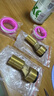 櫥衛(wèi)幫（CVBAB）全銅加長(zhǎng)曲角變徑 混水閥偏心調(diào)節(jié)器淋浴花灑龍頭萬向調(diào)節(jié)器 全銅加長(zhǎng)曲腳2只裝 CV629 曬單實(shí)拍圖