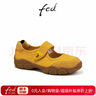FED運動瑪麗珍鞋夏季新款女鞋軟底芭蕾鞋增高休閑鞋S0414-ZCB619 黃色 38 曬單實拍圖
