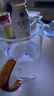 明尊（LIGHTKING）玻璃杯茶水杯 帶把牛奶杯單人辦公室透明玻璃水杯泡茶杯家用CP-51 琥珀橙 350ml 曬單實(shí)拍圖