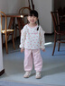 G.DUCKKIDS女童裝運(yùn)動(dòng)套裝洋氣秋裝2025新款女寶春秋季衛(wèi)衣小女孩休閑兩件套 粉紅色 80 cm 曬單實(shí)拍圖