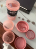 Blender Bottle 蛋白粉搖搖杯運動水杯 便攜健身水壺大容量刻度塑料杯帶粉盒杯子 粉色二代組合款22oz640ml 曬單實拍圖