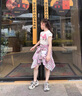 女童夏套裝2025新款女孩巨好看夏裝衣服夏季kt貓短袖半身裙兩件套 上衣+裙子【含公仔】 140 曬單實(shí)拍圖