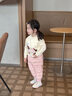 巴拉巴拉balaone童裝嬰兒羽絨褲男童長褲女童褲子冬裝保暖褲寶寶高腰護肚 粉紅-白鴨絨 208424108206 90 cm-充絨量23g 曬單實拍圖