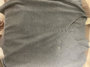 歌米拉（Gemila）針織衫女春秋V領(lǐng)女裝薄款上衣秋裝新款毛衣可外穿打底衫 灰色 2XL 【128-138斤穿】 曬單實(shí)拍圖
