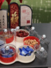 WCZ德國干果盤旋轉(zhuǎn)分格零食擺放盤堅(jiān)果糖果收納盒客廳茶幾家用水果盤 六格/旋轉(zhuǎn)干果盤收納盒（奶油紅 ） 曬單實(shí)拍圖