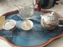 季慕家輕奢鎏銀一壺兩杯茶具套裝國潮祥龍瑞鳳茶壺茶杯禮盒裝 鎏銀·龍鳳一壺兩杯(禮盒裝) 曬單實拍圖