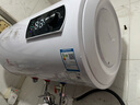 櫻花雪白色家用熱水器電熱水器出租房衛(wèi)生間洗澡沐浴儲(chǔ)水式速熱省電40升/50/60/80/100圓桶二級(jí)能效 40升高配+三重防電+指導(dǎo)安裝 曬單實(shí)拍圖