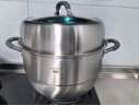 美廚（maxcook）316L不銹鋼蒸鍋三層32cm家用復(fù)底蒸煮湯鍋燃?xì)庠铍姶艩t通用MCZ050 曬單實(shí)拍圖