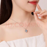 慕卡洛跳動的心純銀項鏈女送老婆女朋友七夕情人節(jié)禮物女首飾高級感飾品 藍鋯【免費刻字+證書+精美禮盒】 曬單實拍圖