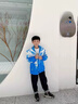 G.DUCKKIDS童裝兒童沖鋒衣三合一秋冬季男童外套春秋加厚漸變夾克上衣防風(fēng)衣 藍(lán)色 130尺碼7~8歲【120-130cm】 曬單實(shí)拍圖
