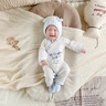 貝樂(lè )咿新生連體衣夏季薄款0-6個(gè)月嬰兒連體衣純棉無(wú)骨a類(lèi)初生兒系帶哈衣 喝奶不干活-1783 66cm 曬單實(shí)拍圖