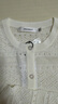 moussy 女裝新品簡約淑女風通勤薄款針織開衫女028ISZ70-3051 010白色 均碼 曬單實拍圖