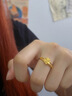 老鳳祥黃金戒指女足金四葉草指環(huán)純金首飾七夕情人節(jié)禮物送老婆送女友 足金四葉草戒指約2.8g+品牌禮盒 曬單實拍圖