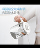 摩飛電器（Morphyrichards）電熱水壺全玻璃恒溫壺家用熱水壺?zé)畨仞B(yǎng)生煮茶壺多段控溫電水壺極速風(fēng)冷沖奶泡奶機(jī)MR5602 1.2L 椰奶白 曬單實(shí)拍圖