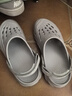 Skechers斯凱奇兒童泡泡鞋男童疏水輕便沙灘洞洞鞋夏季中大童涼鞋406645L 淺灰色/LTGY 37 曬單實(shí)拍圖