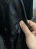 太平鳥(niǎo)男裝夾克外套皮衣翻領(lǐng)氣質(zhì)寬松休閑時(shí)尚 黑色1 S 曬單實(shí)拍圖