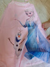 迪士尼（Disney）兒童睡衣冰雪奇緣女童睡裙女孩寶寶家居服夏秋空調(diào)房睡衣 粉色140 曬單實(shí)拍圖