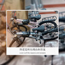 鳳凰（Phoenix）兒童自行車6-12歲中大童男孩山地車青少年變速學生車單車小學生車 A6- 亮銀色- 單速輻條輪-帶后座架 22寸(適合身高140-160cm) 曬單實拍圖