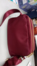 紅蜻蜓包包女單肩斜挎女士包包 休閑時(shí)尚運動(dòng)包包送女朋友老婆七夕禮物 酒紅色 曬單實(shí)拍圖