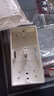 國際電工86型明裝通用加厚PVC明盒明裝線(xiàn)底盒面板開(kāi)關(guān)盒插座接線(xiàn)盒 86型二位明裝底盒【白色】 曬單實(shí)拍圖