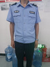 雙面刃夏季冰絲速干保安服短袖襯衣新款保安工作服夏裝套裝物業(yè)安保制服 速干藍色短袖+西褲+標貼 XL (175) 冰絲速干 曬單實(shí)拍圖
