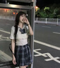 佐緋絡(luò )牛仔背帶裙套裝搭配襯衫2023年秋季小眾設計感女氣質(zhì)兩件套裝 淺藍色 S _現貨高 曬單實(shí)拍圖